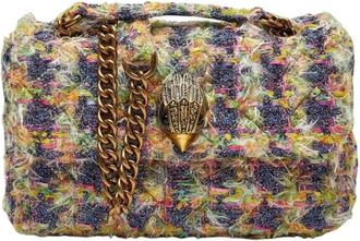 Kurt Geiger Kensington Flap - Dames - Schoudertassen - Veelkleurig - ONE Size - Tweed - Tassen