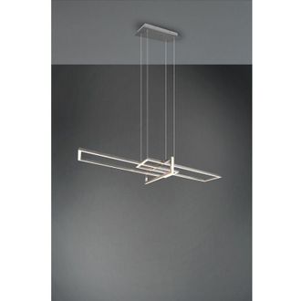 Trio Leuchten Suspensi&oacute;n Salinas 3 Led Rect&aacute;ngulos 34w Oro-negro L110 Cm Regulable Trio Iluminaci&oacute;n