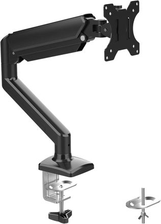 OEM Soporte De Monitor Con Resorte De Gas Para Pantalla De Computadora De 13-32 Pulgadas, Altura Ajustable, Vesa 75x75/100x100, Peso 2-9 Kg, Negro