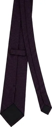 Givenchy Silk Dot-Patterned Necktie - Purple