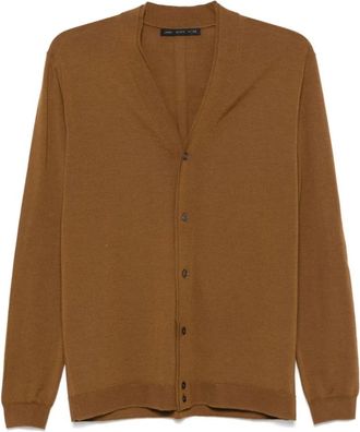 low brand Cardigans - Heren - Vesten - Bruin - 2XL - Truien & Vesten