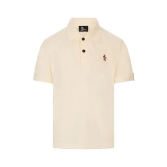 Moncler Grenoble Logo Patch Polo - male - Moncler - Polo Shirts - White - S - Tops