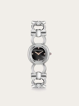 Ferragamo Women Double Gancini Mini watch Silver