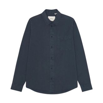 Les Deux Camisa Te&ntilde;ida en Prenda - Shirts - Hombre - Azul - XS