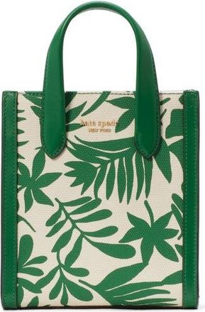 Kate Spade New York mini manhattan foliage print tote in Watercress Multi at Nordstrom Rack