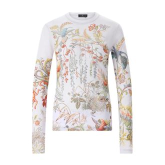 Etro Etro, Long Sleeve Tops, female, Blue, Size: 2XS Long Sleeve Top