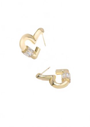 Kendra Scott Womens Emery Heart Hoop Earrings In Gold/white