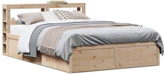 vidaXL Vidaxl - Estructura De Cama Con Cabecero Madera Maciza Pino 120x190 Cm