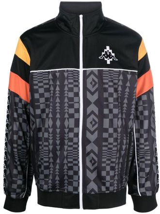 Marcelo Burlon x KAPPA logo-patch jacket - men - Polyester - M - Black