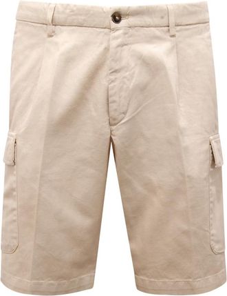 BRIGLIA 1949 Newport Bermuda Cargo Shorts - Heren - Korte Broeken - Wit - XL - Korte Broeken