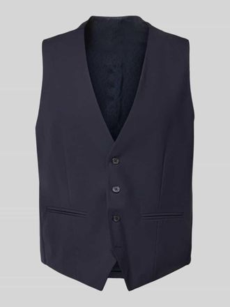 Daniel Hechter Weste mit V-Ausschnitt und Leistentaschen in Marine, Gr&ouml;&szlig;e 52