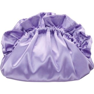 Nina Cristy Satin Clutch in Royal Lialc at Nordstrom