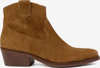 Penelope Chilvers Wildleder-Stiefeletten mit kubanischem Absatz Cassidy