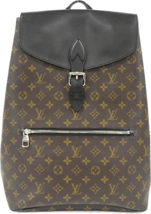 Louis Vuitton Brown Coated Canvas Backpack (Pre-Owned)