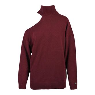 Aniye By Maglia Asimmetrica - Dames - Coltruien - Rood - S - Wol - Truien & Vesten