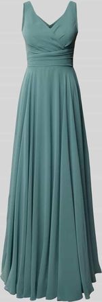 Troyden Collection Abendkleid mit gelegten Falten in Mint, Gr&ouml;&szlig;e 48