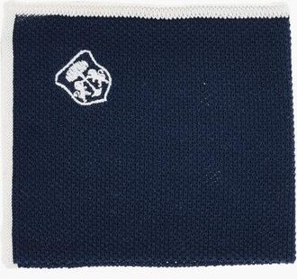 Corneliani Solid Color Pocket Square with Contrasting Edge size Unica