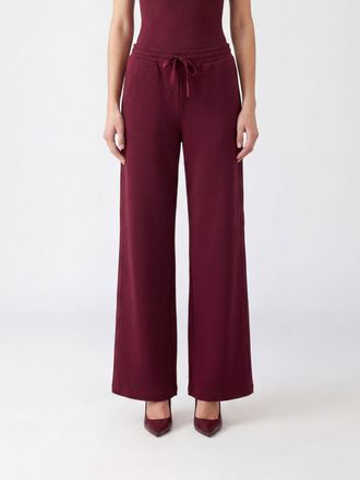 Twinset Pantaloni jogging in jersey a gamba larga con coulisse