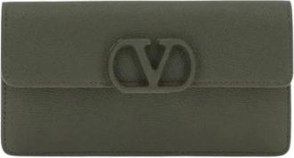 Valentino Garavani VLogo Chain Wallet - Dames - Accessoires - Groen - Maat: ONE Size Leer