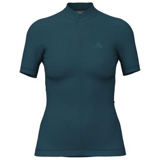 7Mesh Ashlu Merino Jersey S/S Velotrikot f&uuml;r Damen | blau