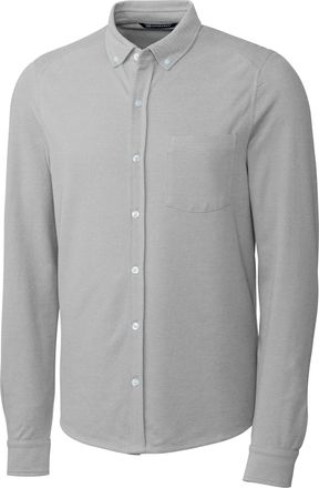 Cutter & Buck Mens Big & Tall Reach Oxford Button Front Shirt