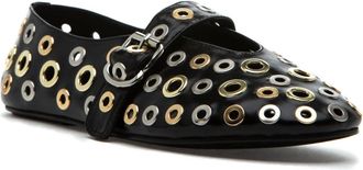 Jeffrey Campbell Womens Grommet Shoe In Black