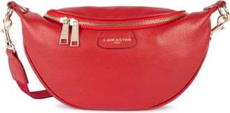 Lancaster Rode Rits Heuptas Dune - Dames - Schoudertassen - Rood - ONE Size - Leer - Tassen
