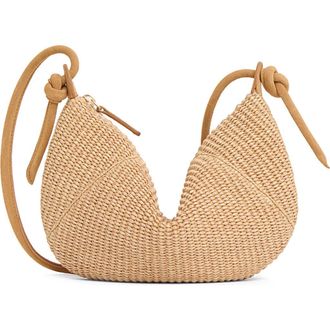 Mansur Gavriel Mini Fortuna Woven Raffia Bag in Natural at Nordstrom