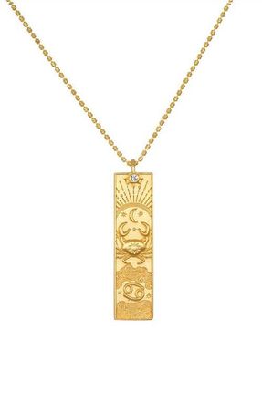 Satya Jewelry Story of Zodiac Necklace in Cancer at Nordstrom