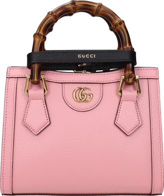 Gucci Diana Damens Rosa Lederhandtaschen