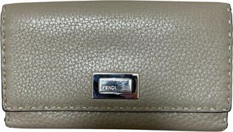 Fendi Grayish Long Wallet (Bi-Fold) (Pre-Owned)