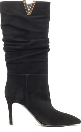 Via Roma 15 Golden V + Stiletto Heel Boots