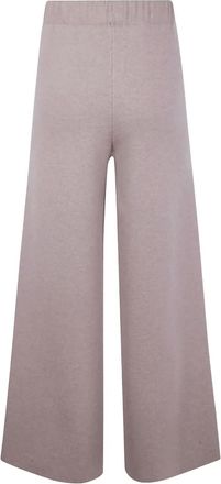 Anneclaire Pantaloni in lana con vita elasticizzata - Toni neutri