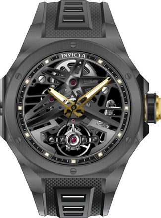 Invicta Celestial 70103 Herenhorloge - Mechanisch Uurwerk - Roestvrij Staal met Zwarte Wijzerplaat - 43 mm