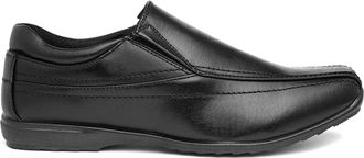 US Brass Mens Black Twin Gusset Low Profile Slip On Shoe (M12)