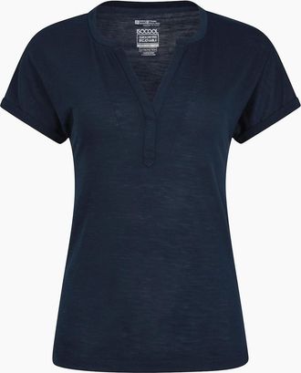 Mountain Warehouse Womens Mountain Warehouse Womens/Ladies Skye Slub Quick Dry T-Shirt - Navy - Size: 18