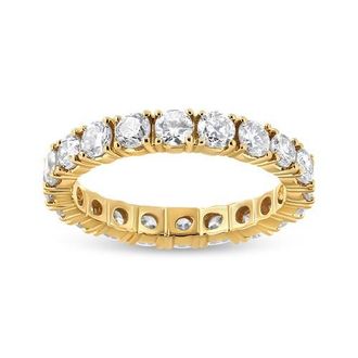 House of Brilliance 14K Yellow Gold 2.00 Cttw Round Cut Diamond Eternity Band at Nordstrom, Size 6.75