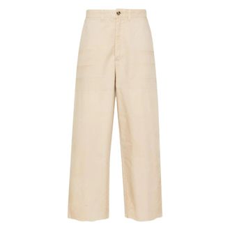 Golden Goose Heren, Broeken, Beige, Maat: S Katoen