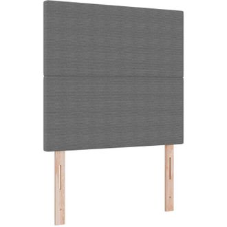 vidaXL Cabecero Con Cabecera Manual Gris Claro 90 Cm Tela De Rayas Vidaxl