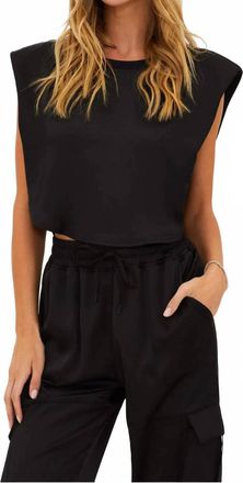 Beach Riot Dunes Boxy Tee In Shadow Satin