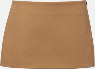 Frankie Shop Hera cotton twill miniskirt