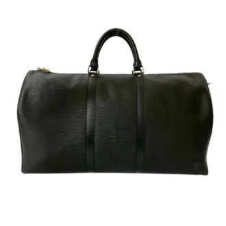 Louis Vuitton Vintage, unisex, Zwart, ONE Size, Leer, Pre-owned Vintage Weekendtas