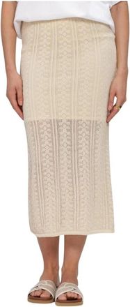 Moss Copenhagen Rokken, Dames, Beige, L/Xl, Mschcelestina HW Skirt