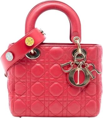 Dior Pre-owned Vintage Handtas - Dames - Vintage Handtas - Roze - ONE Size - Leer - Vintage