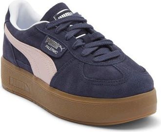 Puma Palermo Elevata Platform Sneaker in New Navy/Mauve Mist at Nordstrom, Size 6.5