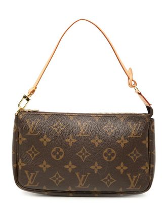 Louis Vuitton 2006 Monogram Pochette Accessoires shoulder bag - women - Leather/Fabric - One Size - Brown