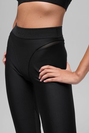 Alo | Airlift High-Waist 7/8 Rebel Legging in Black, Size: Medium