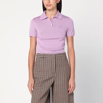 Loewe Lilac polo in cashmere and silk