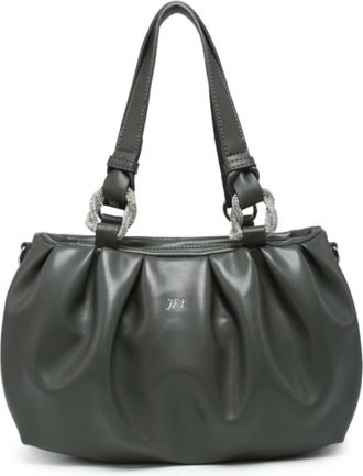 Generic Womens Pleated Shoulder Bag with Zip Closure, Soft Ruched Hobo Handbag with Top Handles, Convertible Crossbody Bag with Adjustable Strap (Grey)