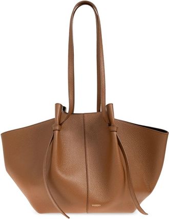 Yuzefi Large Mochi Bag - Dames - Shoppers - Bruin - ONE Size - Leer - Tassen